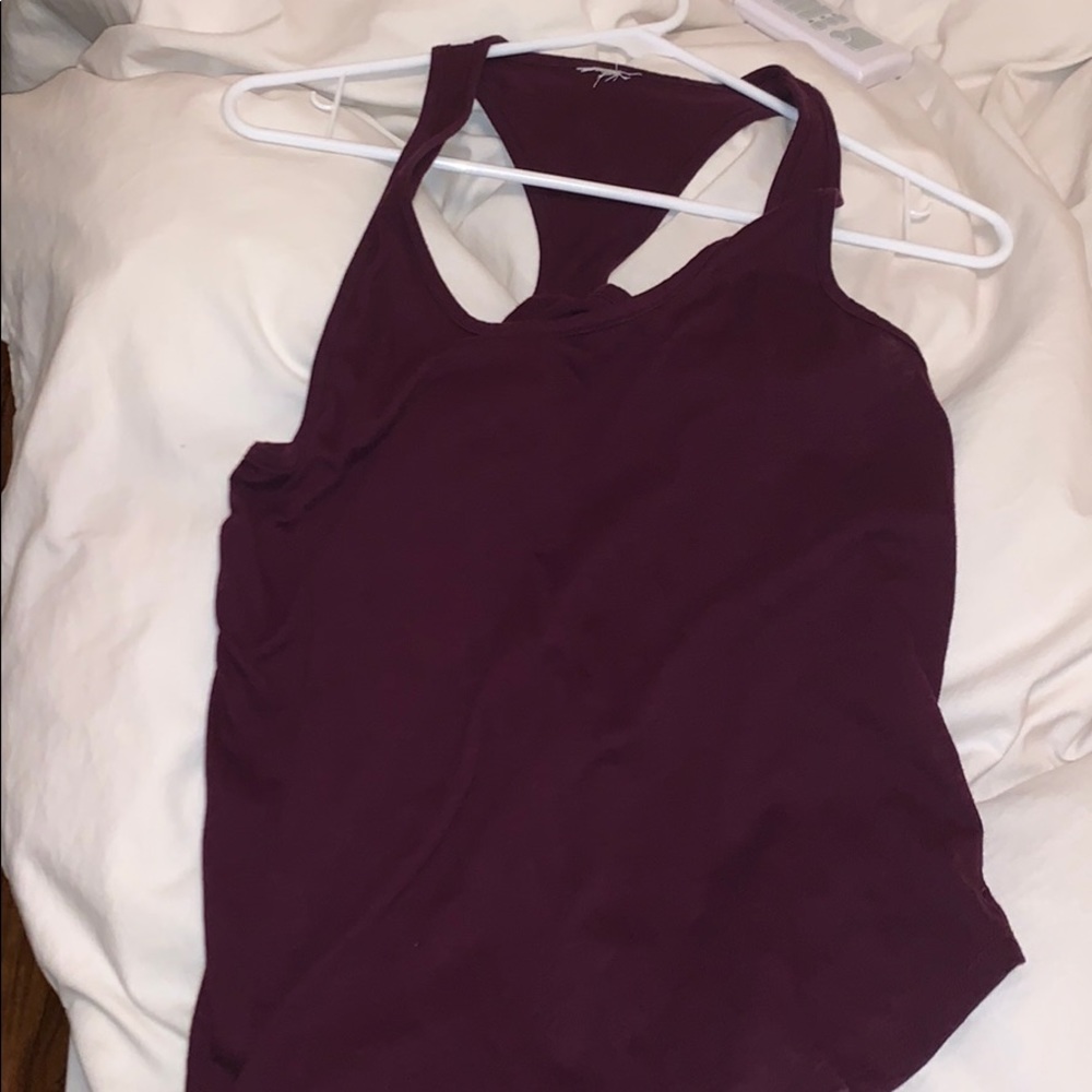 maroon tank top from pink